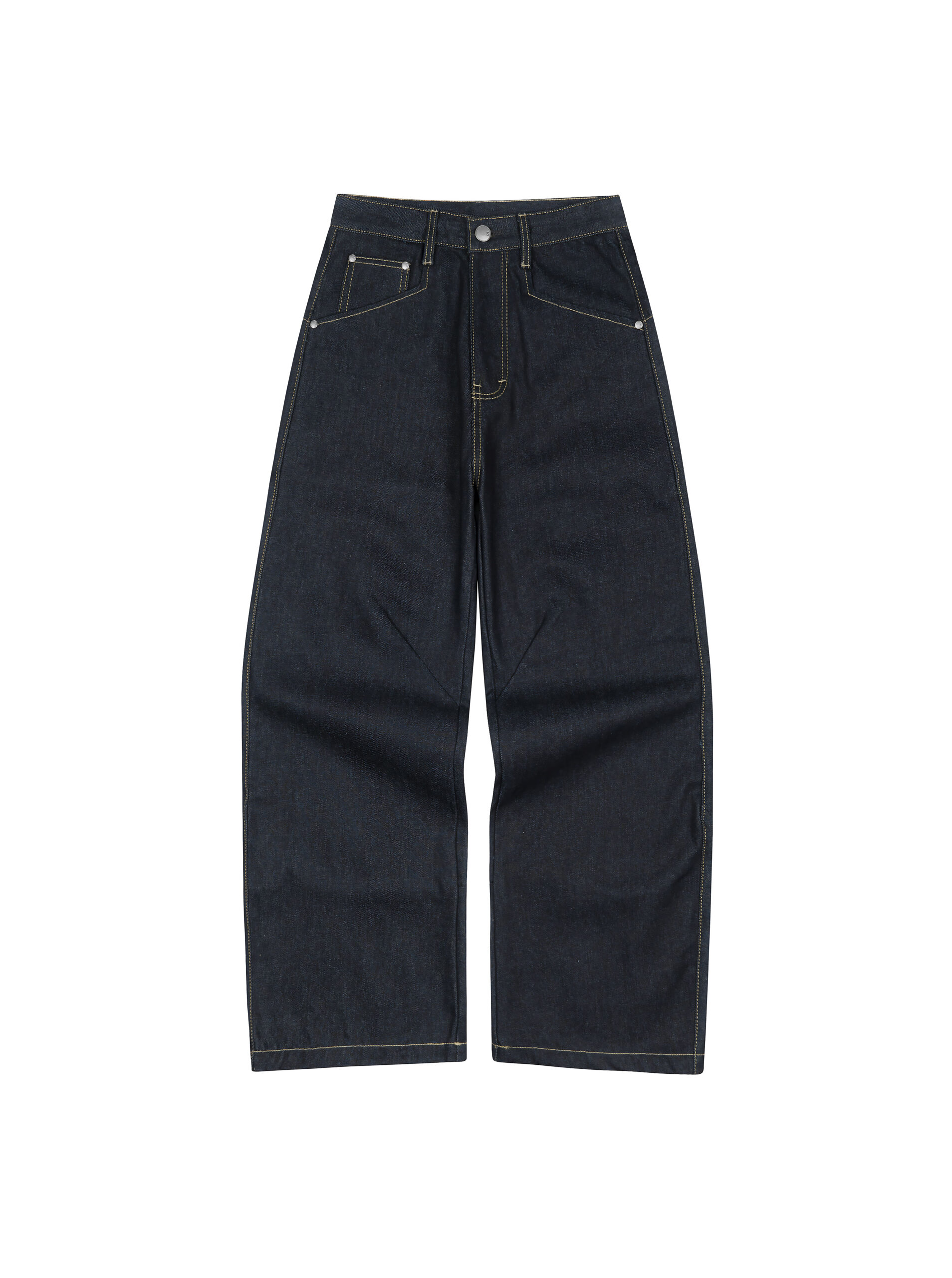 LOOSE FIT RAW DENIM PANTS